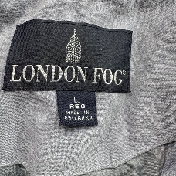 London Fog Jacket Womens Plum Large Windbreaker Oversized Baggy Gorpcore Sporty - Picture 3 of 13